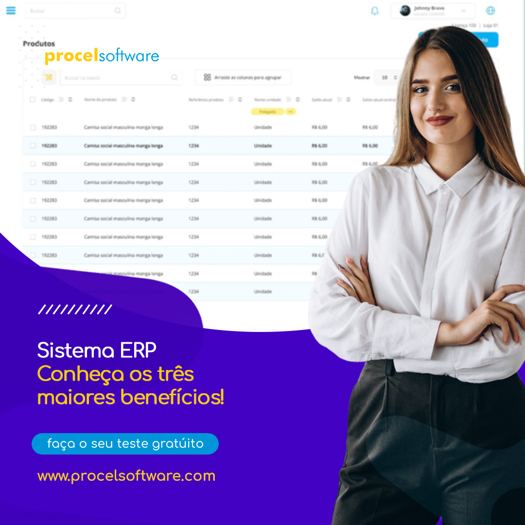 sistema ERP benefícios