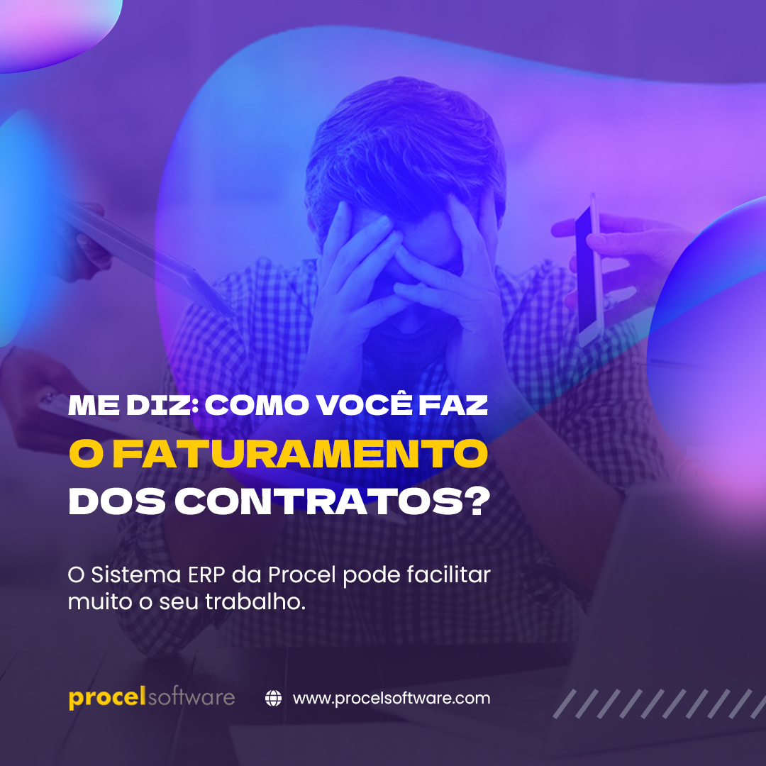 faturamento de contratos com sistema ERP