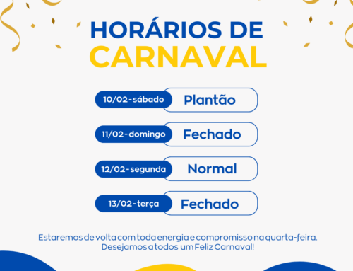 Horário de funcionamento Carnaval